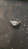 Timeless Embrace – 1.5ct Halo Heart Ring