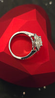 Timeless Embrace – 1.5ct Halo Heart Ring