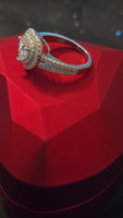 Timeless Embrace – 1.5ct Halo Heart Ring
