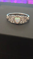 Enchanted Opal – Heart Ring