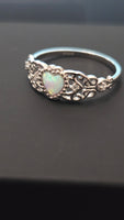 Enchanted Opal – Heart Ring