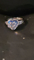 Mystic Roots – Obsidian Heart Ring | Sterling Silver 925 | Rhodium Plated