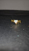 Enchanted Vine – Opal Heart Ring