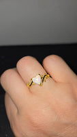 Enchanted Vine – Opal Heart Ring