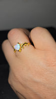 Enchanted Vine – Opal Heart Ring