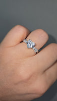 Heart CZ ring - lifestyle shot