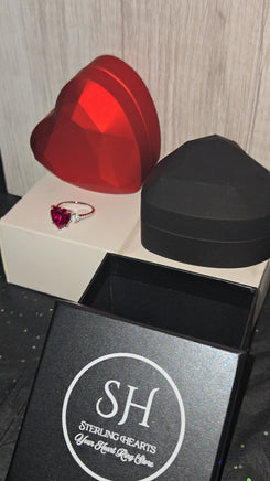 Sterling Hearts branded black gift box