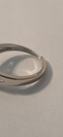 Ghost Grove white obsidian Celtic ring – stone detail