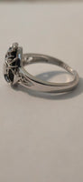 Midnight Tree black obsidian Celtic ring – bottom view