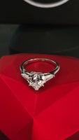 Everlasting Love – 2ct CZ Sterling Silver 925 Heart Promise Ring