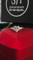Everlasting Love – 2ct CZ Sterling Silver 925 Heart Promise Ring