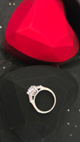 Everlasting Love – 2ct CZ Sterling Silver 925 Heart Promise Ring