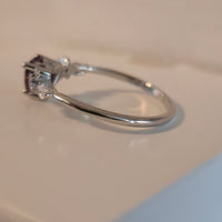 Enchanted Hues – 0.8ct CZ Heart Ring