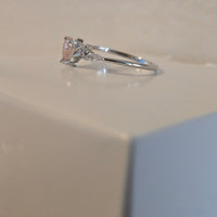 Enchanted Hues – 0.8ct CZ Heart Ring