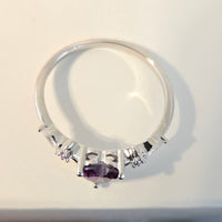 Enchanted Hues – 0.8ct CZ Heart Ring