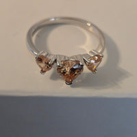 Bedazzled Hearts – 2.25ct CZ Heart Ring