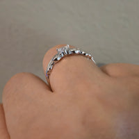 Winged Heart – 5mm CZ Heart Ring