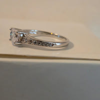 Heart Crown – Tapered CZ Sterling Silver Ring