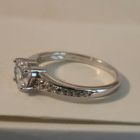 Heart Crown – Tapered CZ Sterling Silver Ring