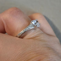 Heart Crown – Tapered CZ Sterling Silver Ring