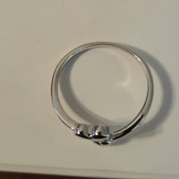 Heart to Heart – Open Bypass Silver Ring