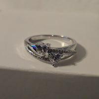 Forever Two – Double Heart CZ Ring