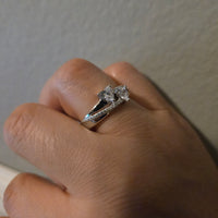 Forever Two – Double Heart CZ Ring