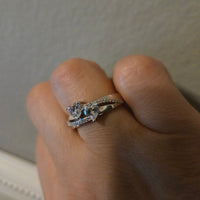 Forever Two – Double Heart CZ Ring