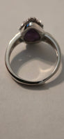 Violet Drop – Purple Obsidian Celtic Sterling Silver Ring