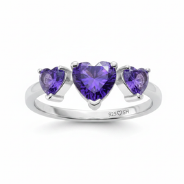Bedazzled Hearts – White Background