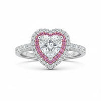Blushing Heart – White Background