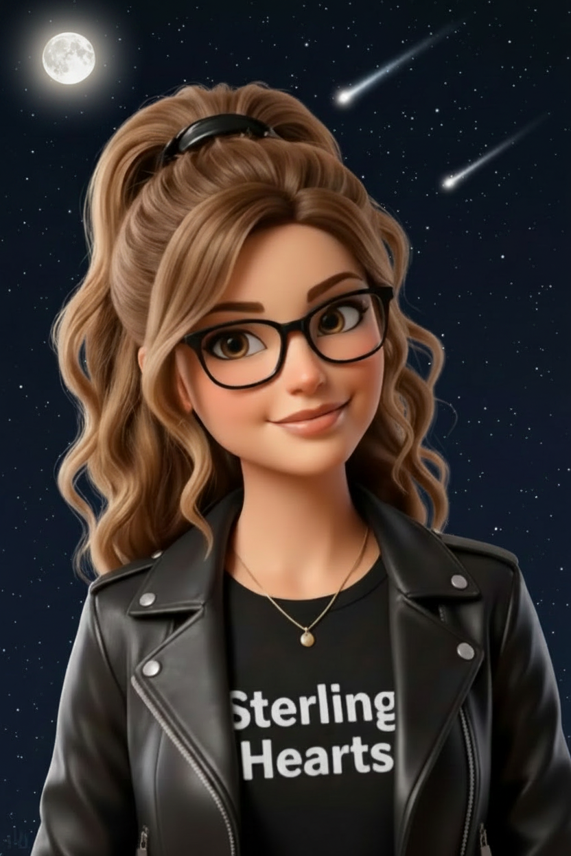 Mary with Moon and Shooting Stars