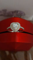 Blushing Heart – 1.5ct Moissanite Ring