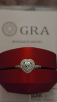 Blushing Heart – 1.5ct Moissanite Ring