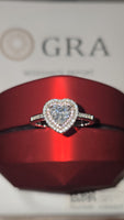 Blushing Heart – 1.5ct Moissanite Ring