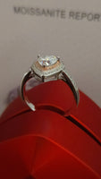 Blushing Heart – 1.5ct Moissanite Ring