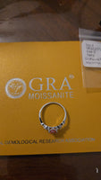 Enchanted Hues – 0.8ct Moissanite Ring