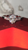Beloved Heart – 1ct Moissanite Ring