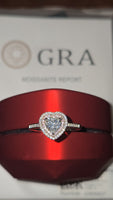 Blushing Heart – 1.5ct Moissanite Ring