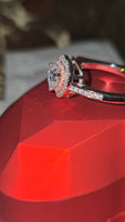 Blushing Heart – 1.5ct Moissanite Ring