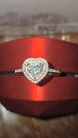 Blushing Heart – 1.5ct Moissanite Ring
