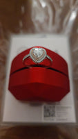 Blushing Heart – 1.5ct Moissanite Ring