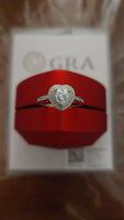 Blushing Heart – 1.5ct Moissanite Ring