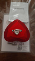 Blushing Heart – 1.5ct Moissanite Ring