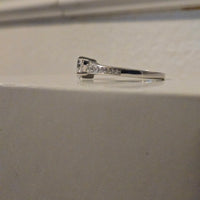 Heart Crown – Tapered CZ Sterling Silver Ring