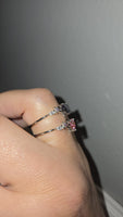 Enchanted Hues – 0.8ct Moissanite Ring