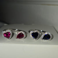 Mystic Duo – 6mm CZ Heart & Drop Ring