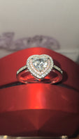 Blushing Heart – 1.5ct Moissanite Ring